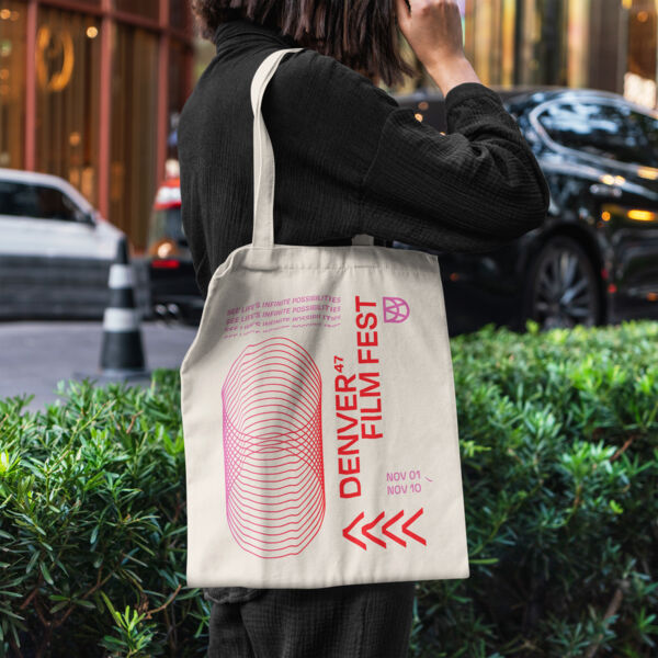 2024 Film Festival - Denver Film 12 oz. Canvas Book Tote Thumbnail